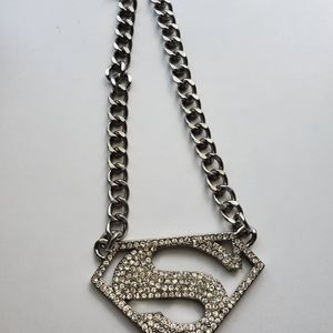 Superman Rhinestone necklace